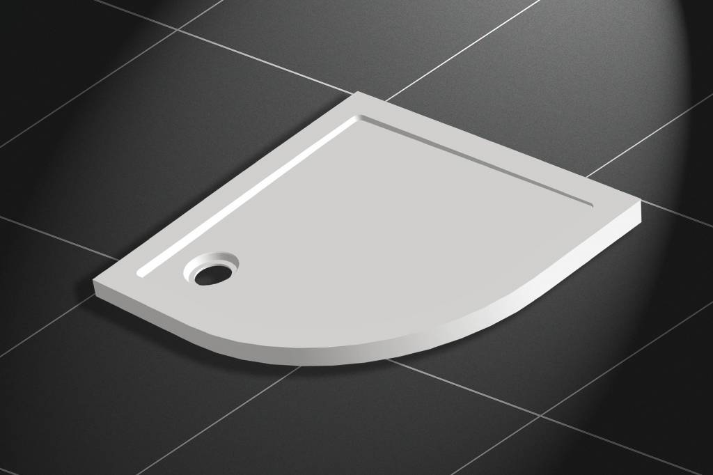 SMC Douchebak (composiet) kwartrond 90x90