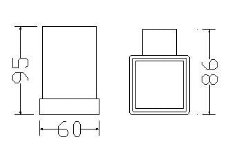 Wiesbaden Eris glashouder met glas chroom