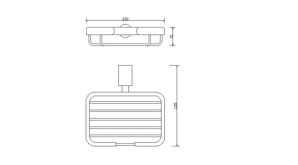 Wiesbaden Ida draad zeephouder chroom