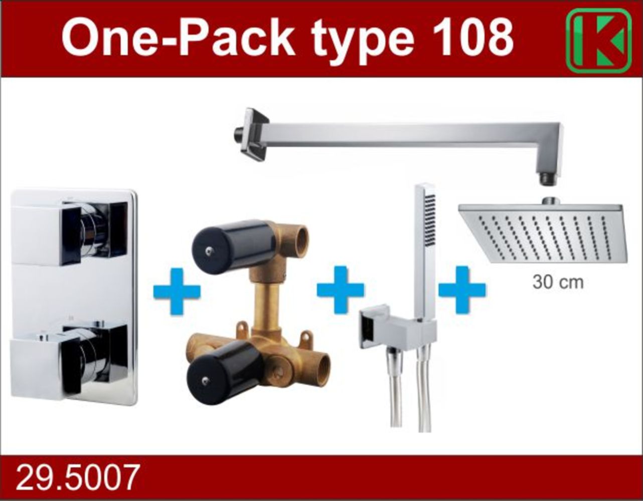 Rombo inbouw douchemengkraan complete set type 8