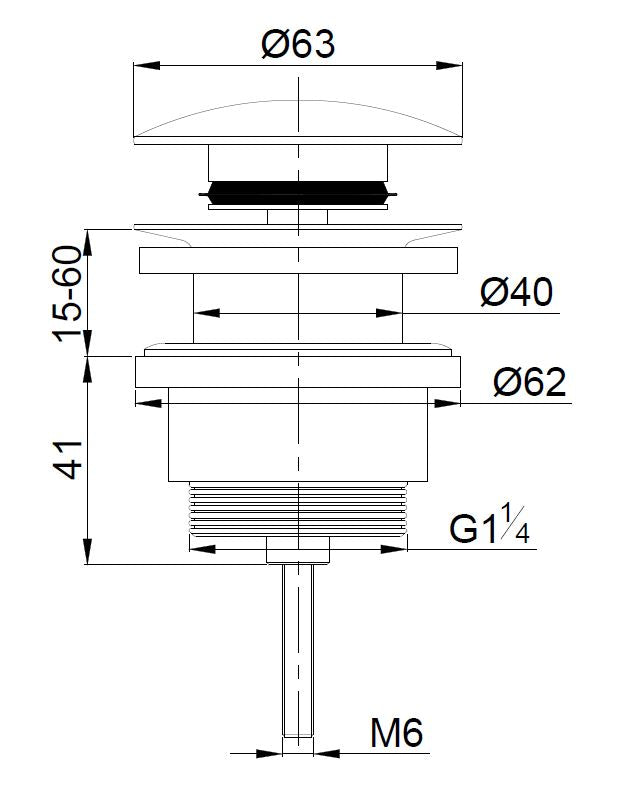 Wiesbaden luxe Clickwaste 5/4 laag model geborsteld staal