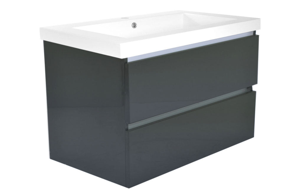 38.3911 Vision onderkast+2 laden 80x46 hoogglans grijs