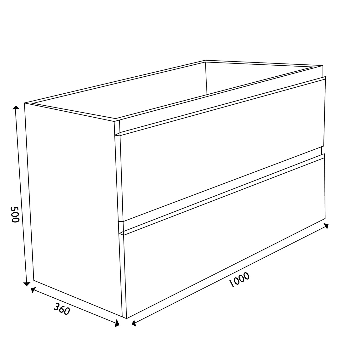 Wiesbaden onderkast 100cmx36cm zo.wastafel houtn.grijs