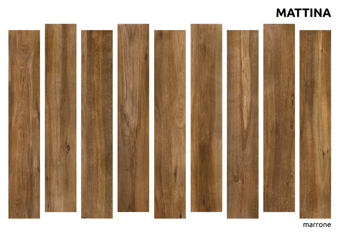 Vloertegel Wood Mattina Marrone 19,3x120,2 rect