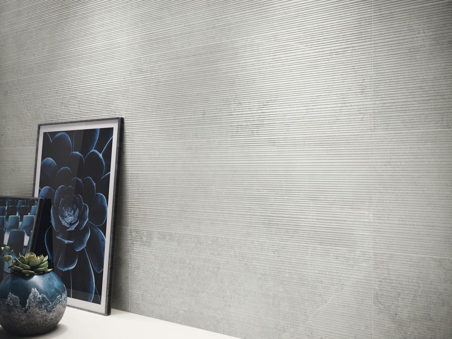 Wandtegel Zermatt Canna Acero 30x90 rett