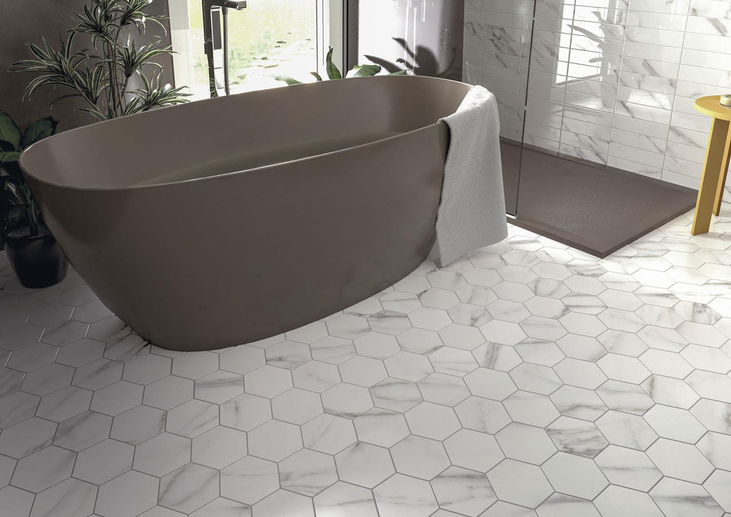 Hexagon Ducale Mat 15x17