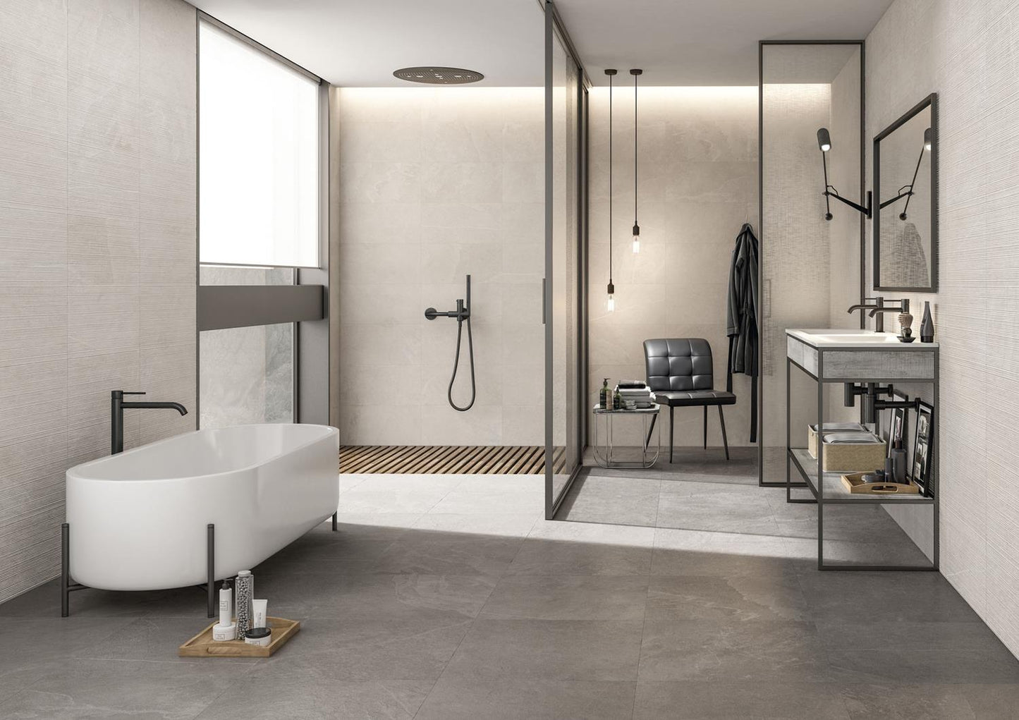 Vloertegel Overland Greige 60x60 rett