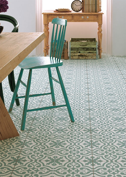 Vloertegel Cemento Decor Venice Blue 45x45