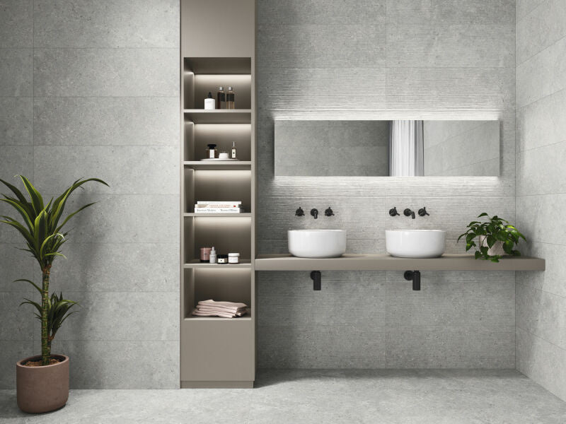 Vloertegel Stoneland Pearl mat 120x120 rett