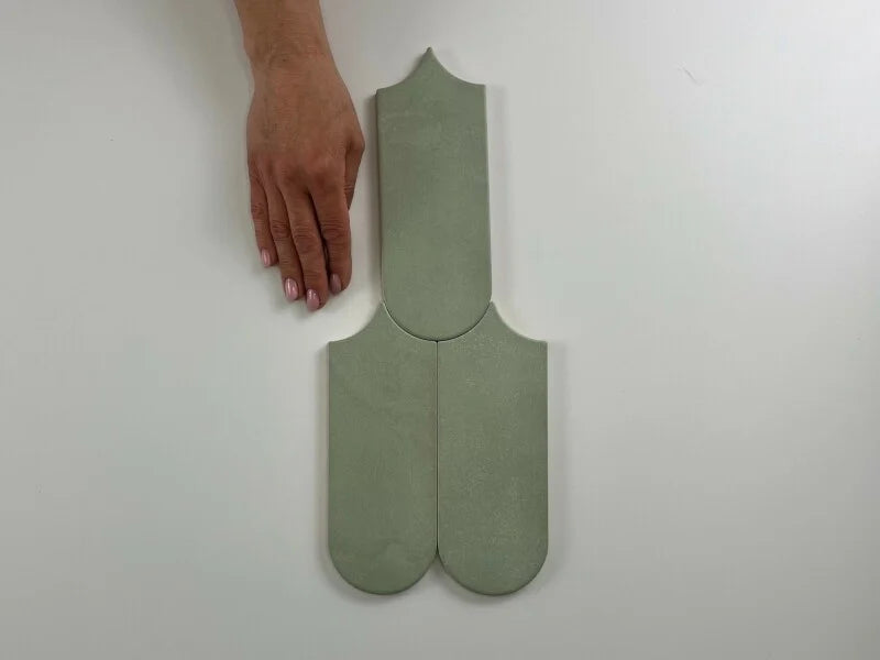 Wandtegel Alure Sage visschub 8x21,5