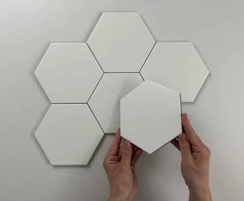 Hexagon Timeless White mat 15x17 vloertegel / wandtegel