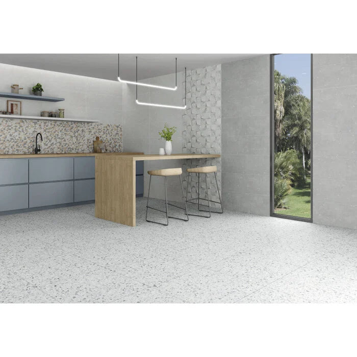 Indeed Confetti White wandtegel 33,3x90 rett