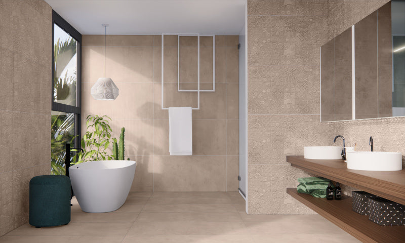 Beton Cire Bercy Terra decor wandtegel 60x120 rett