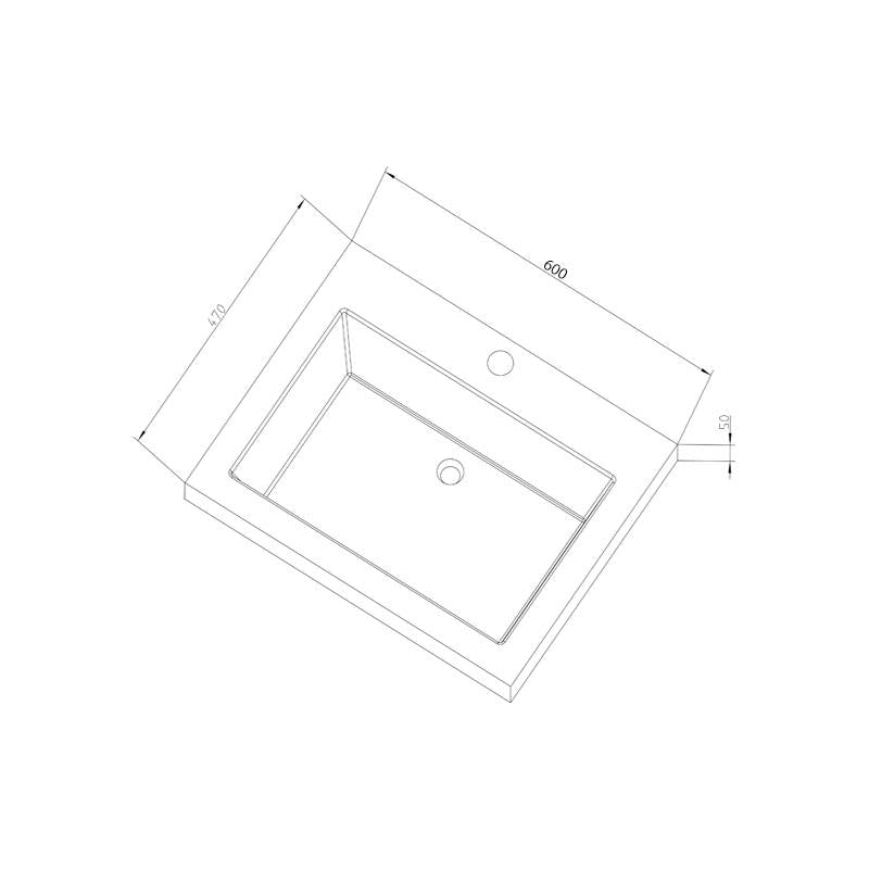 Wasblad Trend Stone 60