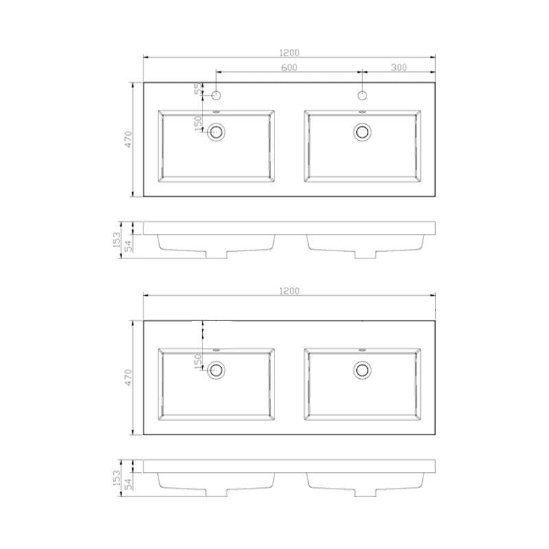 Badmeubel Trend Senza 120 Century Oak