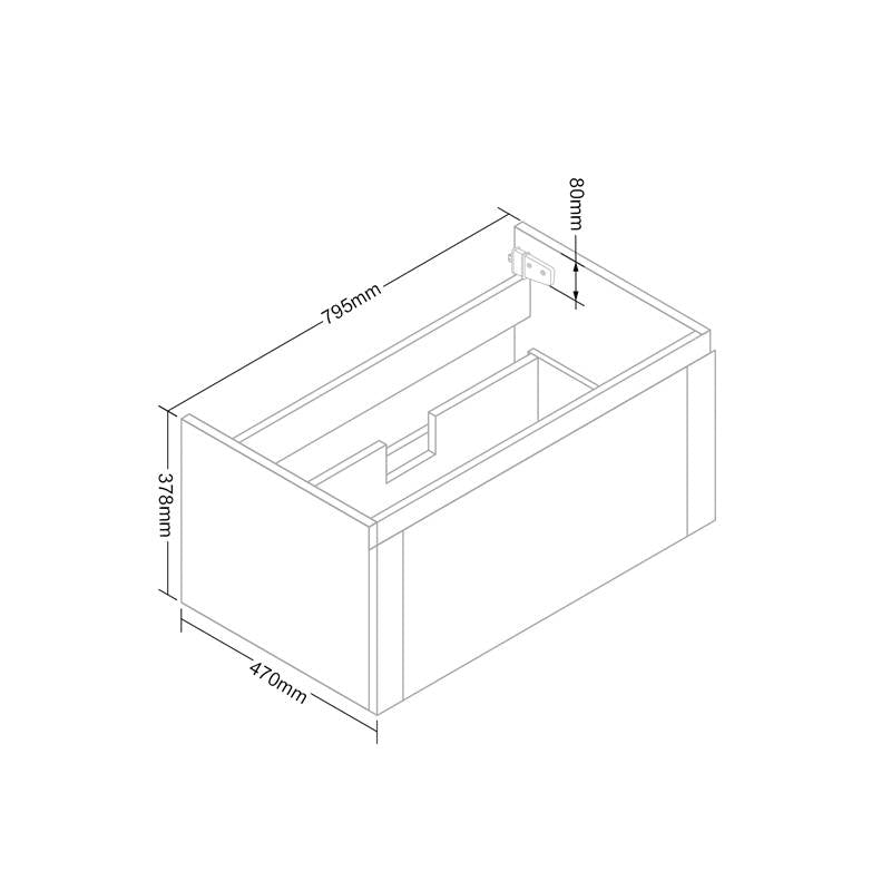 Onderkast Vision Trend 80