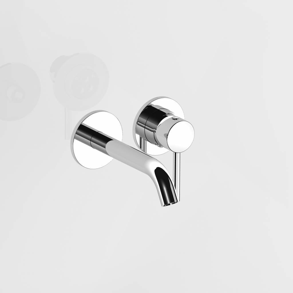 Inbouw wastafelmengkraan Rond chroom