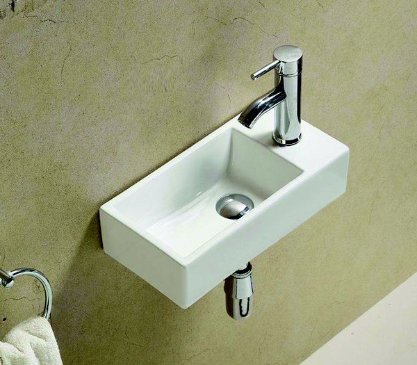 Combipakket keramische fontein met kraan en afvoer  Pax Rechts