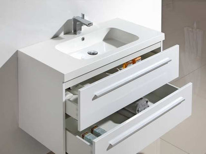 Badmeubel aktieset RN 100 Hoogglans Wit