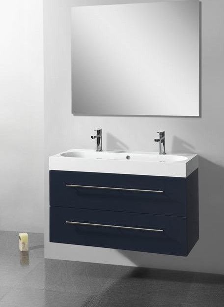 Badmeubel Compact Line 100 Hoogglans Antraciet