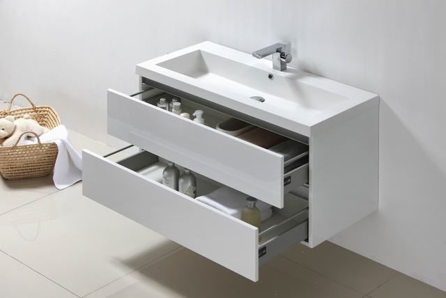 Badmeubel Trendline 100 Hoogglans Wit