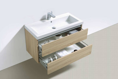 Badmeubel Trendline 100 Light Wood