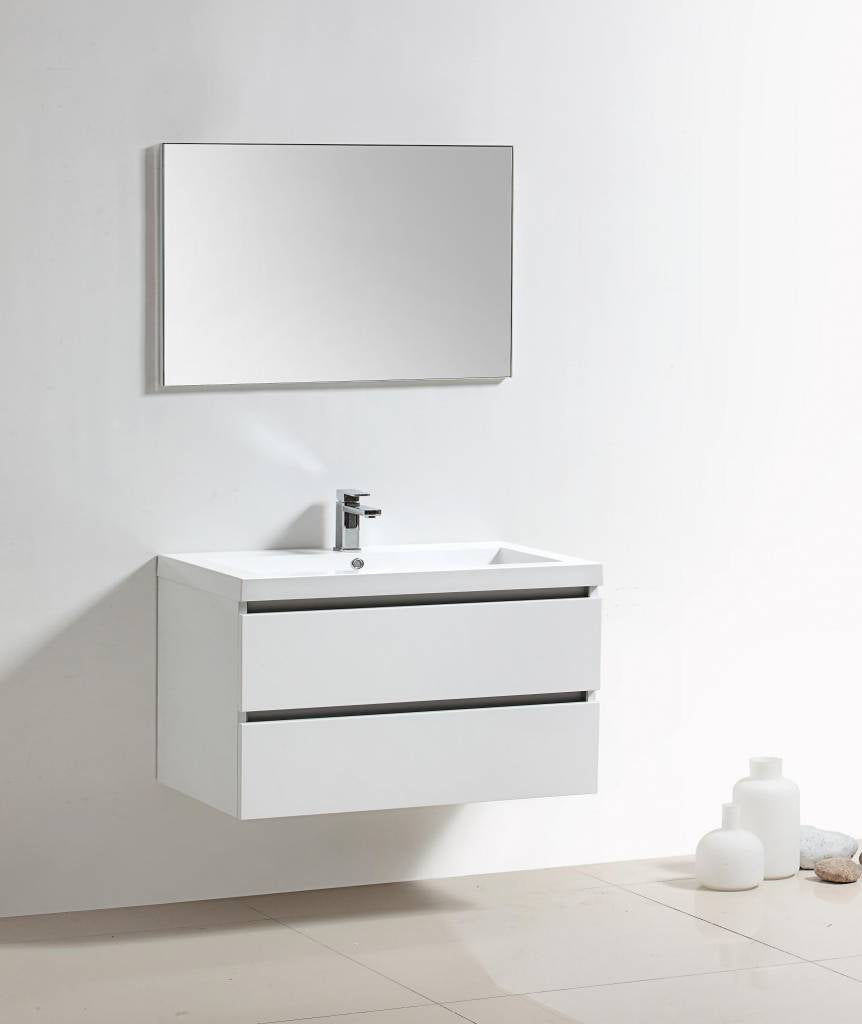 Badmeubel Trendline 100 Hoogglans Wit