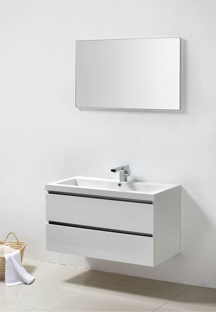 Badmeubel Trendline 100 Hoogglans Wit