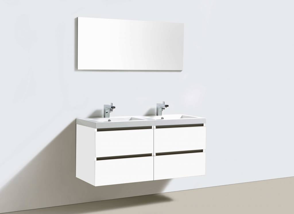 Badmeubel Trendline 120 Hoogglans Wit met 4 lades