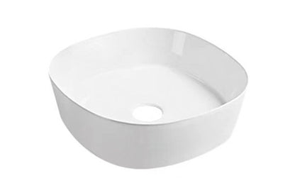 Sofia waskom rond 44 x 44 x 13,5 cm keramiek glans wit