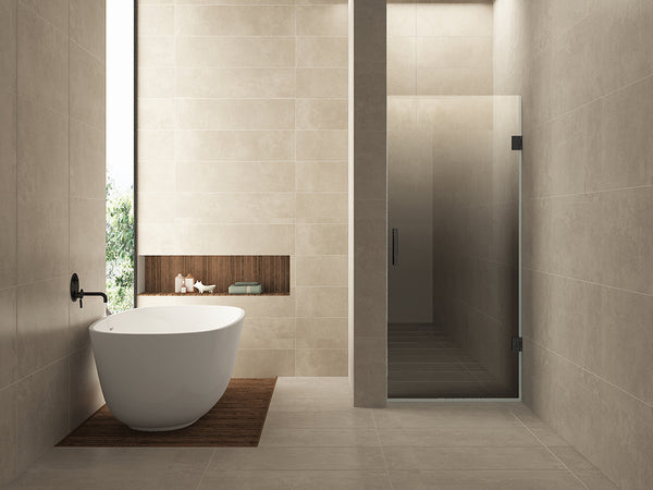 Less nisdeur rechts 900 x 2000 x 8 mm nano spiegelrook- naar helder glas/gunmetal