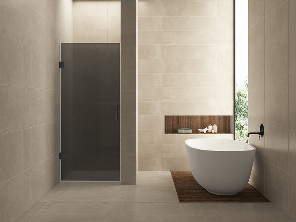 Less nisdeur 800 x 2000 x 8 mm nano rookglas/gunmetal