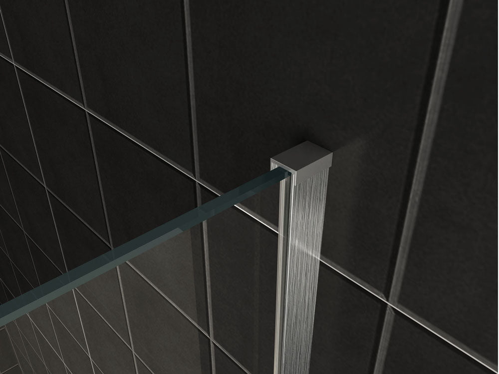 Slim profielset met stabilisatiestang 120 cm RVS look