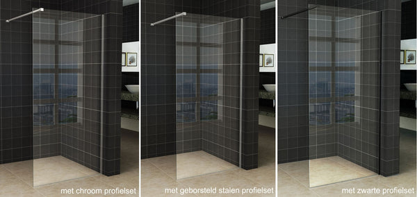 Wiesbaden Slim glasplaat helder 75x200 cm - 8mm NANO glas