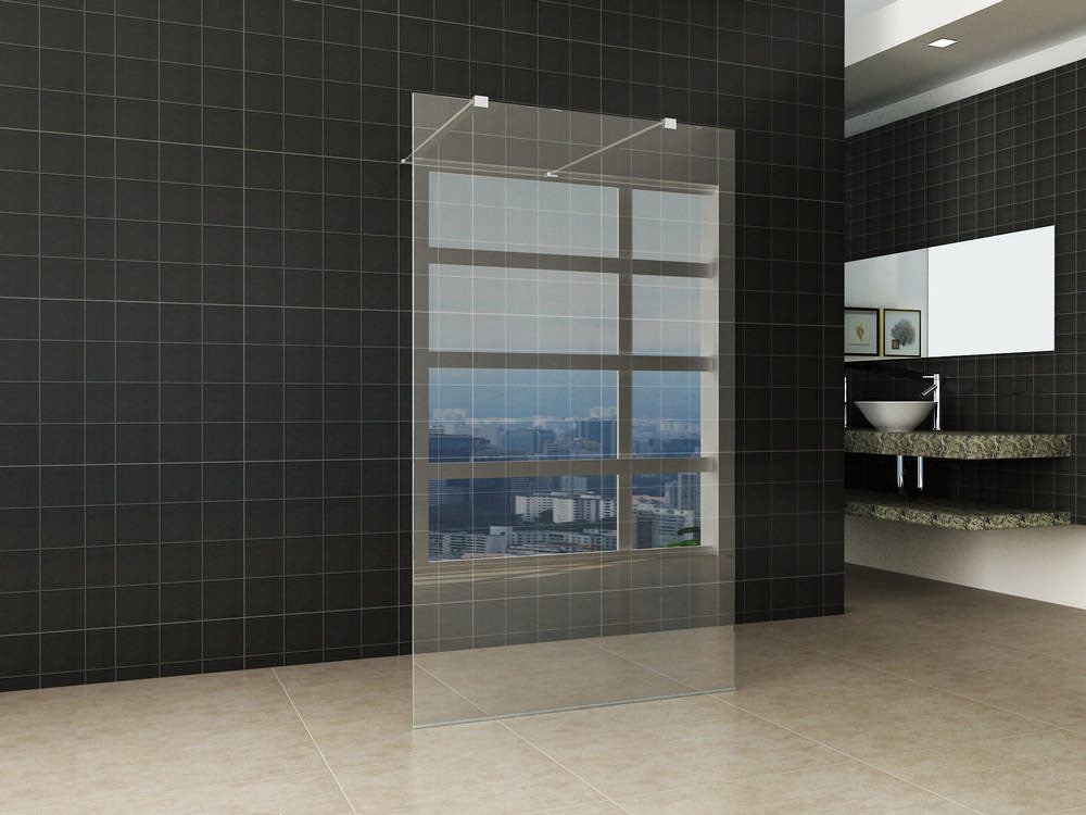 Free vrijstaande inloopdouche 140 cm 8 mm Nano