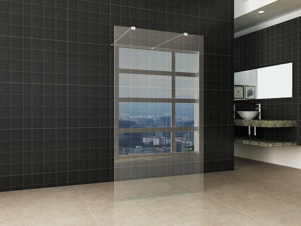 Wiesbaden inloopdouche vrijstaand 120x200 cm - 10mm NANO glas