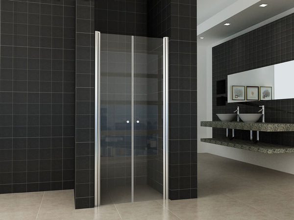 Wiesbaden dubbele pendeldeur in nis 80x200 cm 6 mm NANO glas