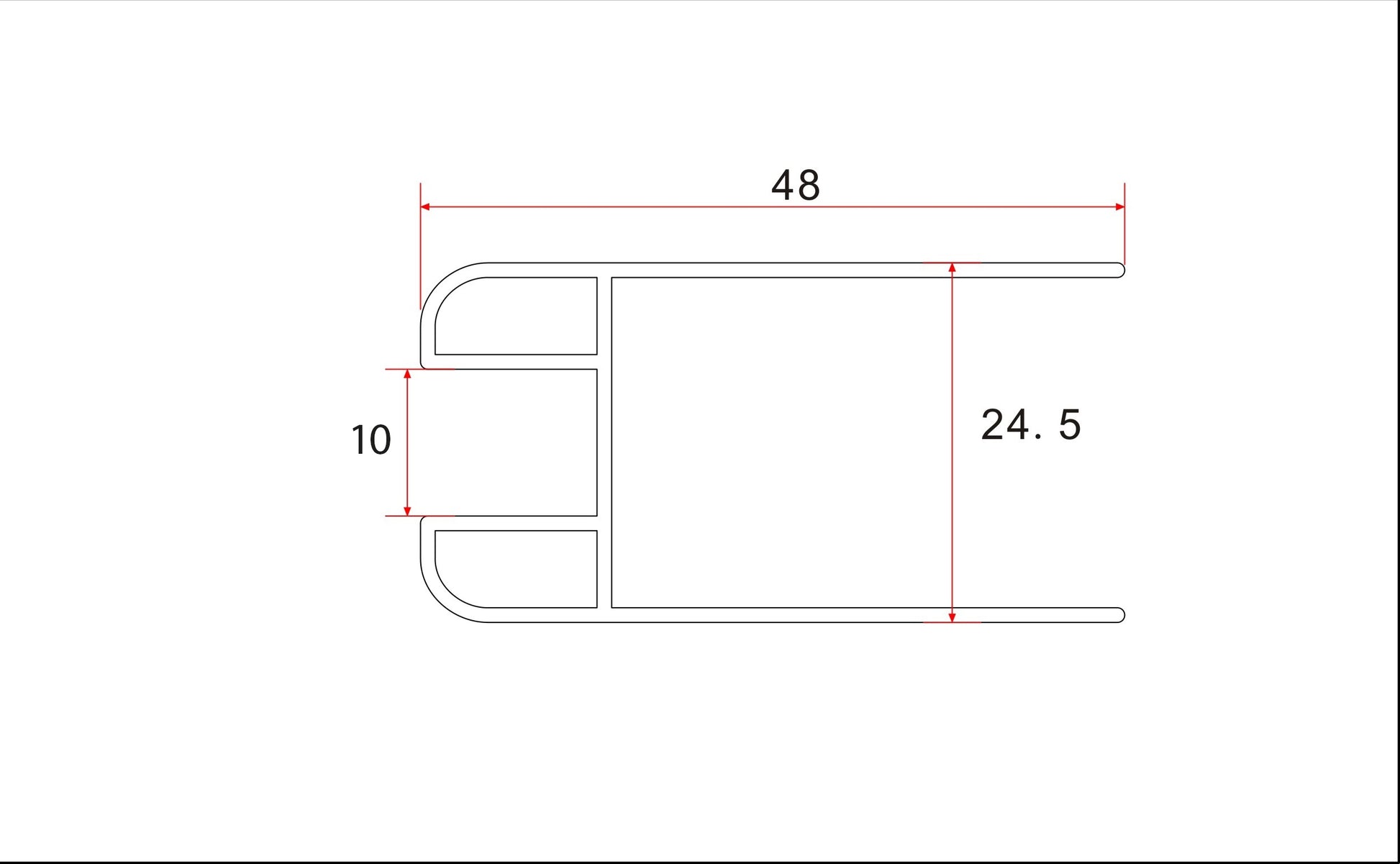 Comfort glasprofiel 8718858071067