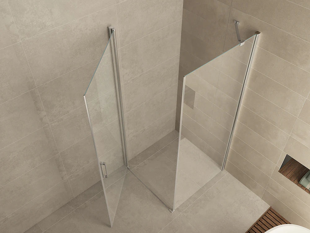 Douchecabine Wiesbaden met swingdeur 100x100cm 8mm NANO coating