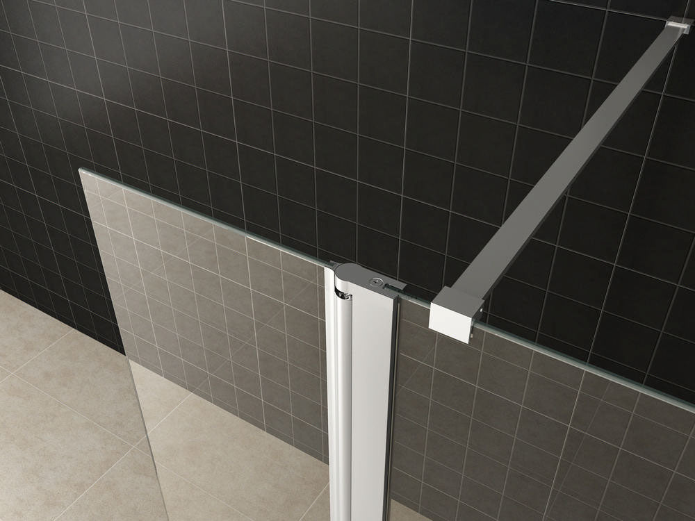 Comfort hoekwand met scharnierprofiel 40 cm 10 mm Nano 8718858075577