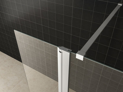 Comfort hoekwand met scharnierprofiel 40 cm 10 mm Nano 8718858075577