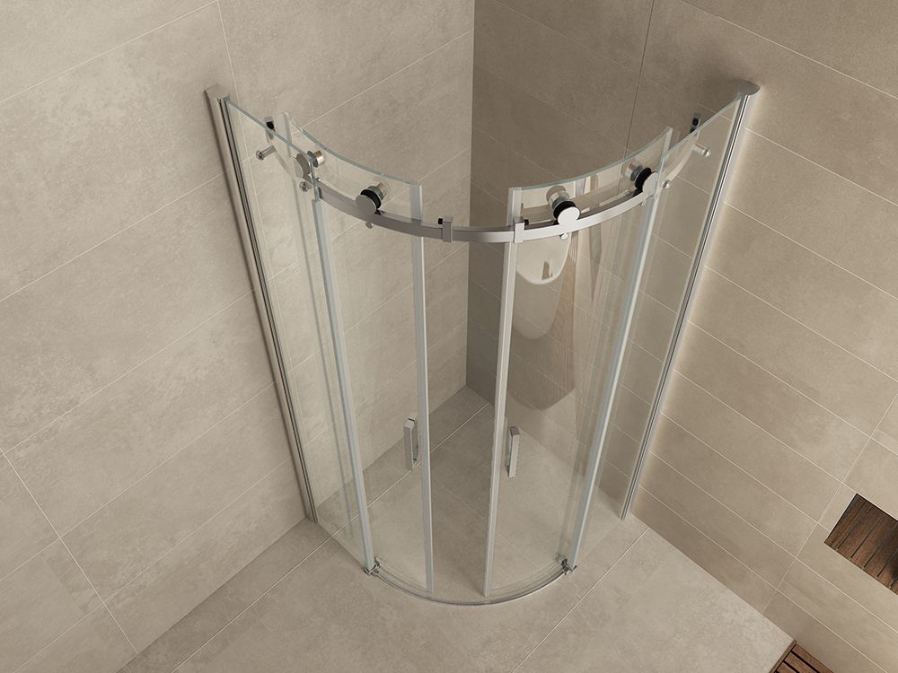 Douchecabine Wiesbaden 2 schuifdeuren 90x90cm 8mm NANO coating