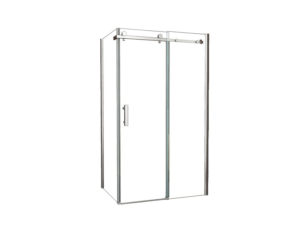 Block douchecabine met schuifdeur 120 x 80 cm 8 mm Nano 8718053678528