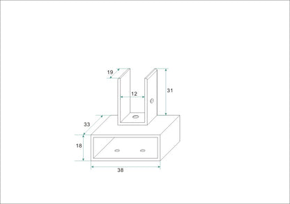 Wiesbaden haakse glaskoppeling draaibaar tbv stabilisatiestang