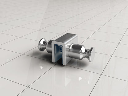 Ida dubbele glashaak chroom 8718858075867