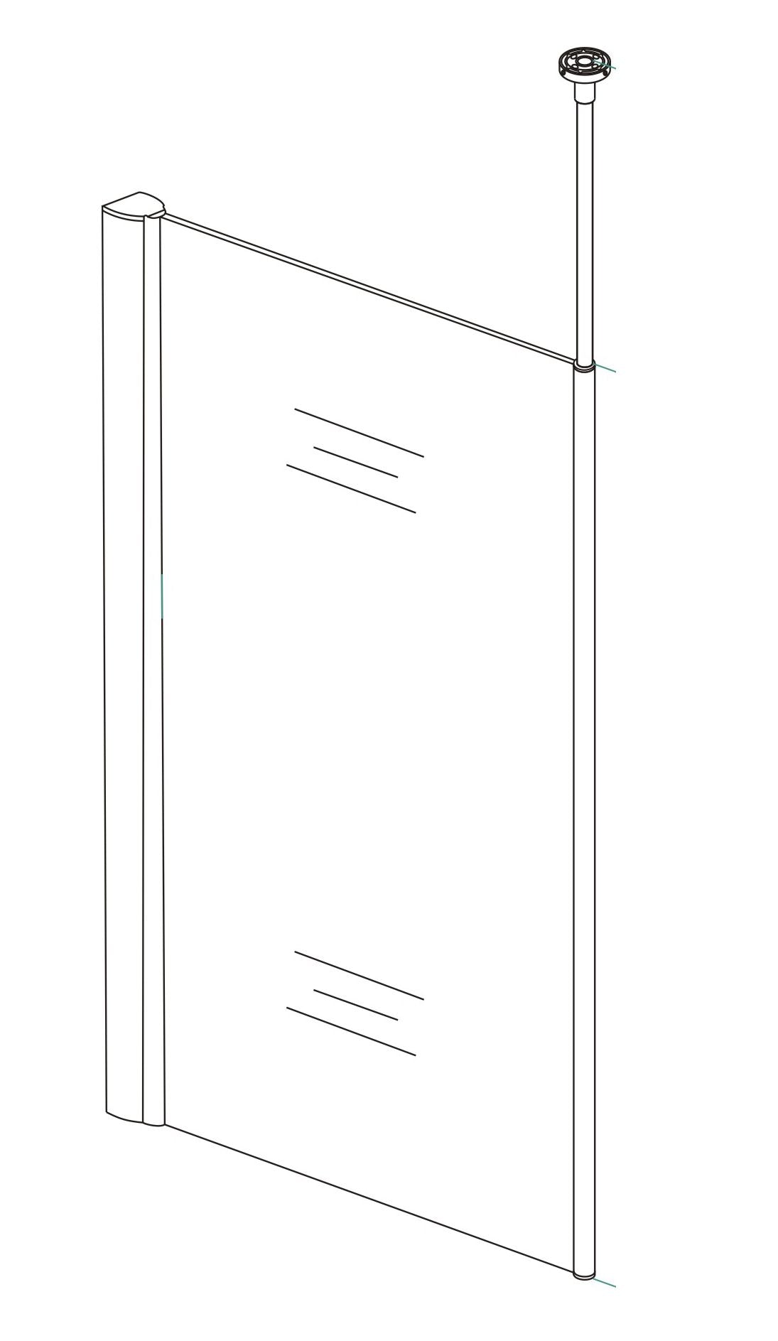 Verticale stabilisatiestang chroom 8719323038745