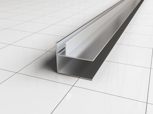 Wiesbaden hoekprofiel tbv nisdeur+profiel met zijwand 10mm