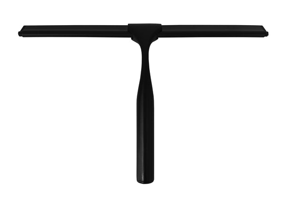 Wiesbaden luxe matzwarte badkamer-wisser 25cm +ophanging