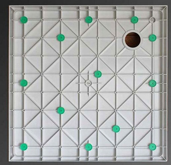 Mould SMC douchebak 90 x 90 x 4 cm vierkant wit 8718053679730