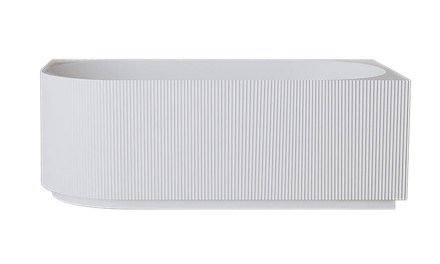 Rivi hoekbad rechts 170 x 80 cm acryl glans wit met waste glans wit